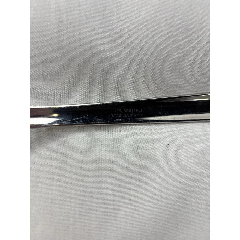 Rostfrei Stainless Steel Serving Spoon Silver Dotted Handle
